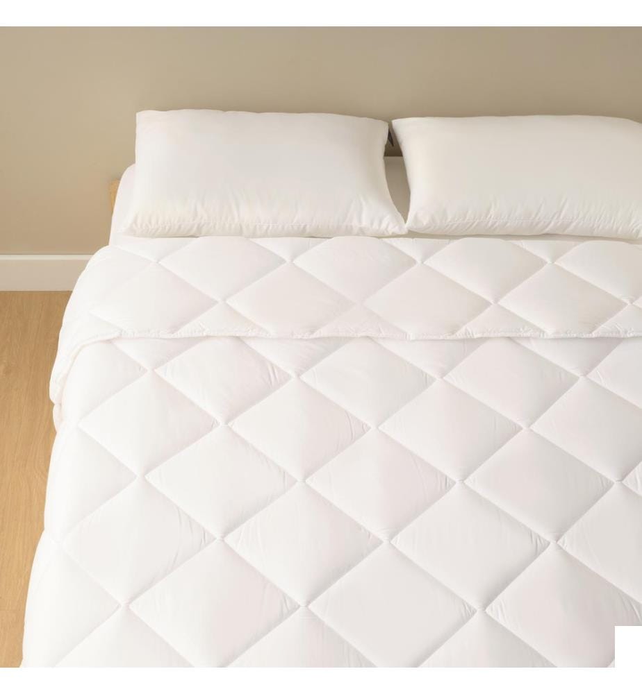 Couette microfibre Bella simple 155x215 cm - Blanc