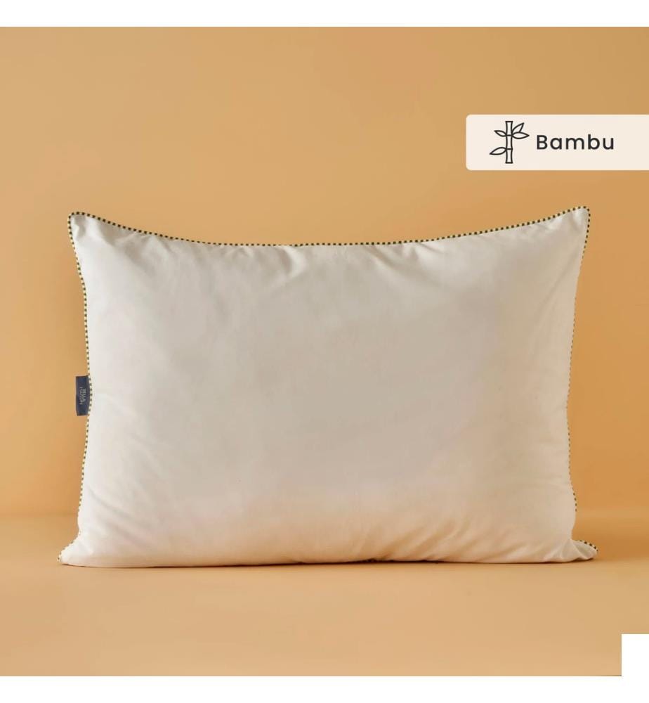 Oreiller en bambou Fluffy 50x70 cm - Blanc