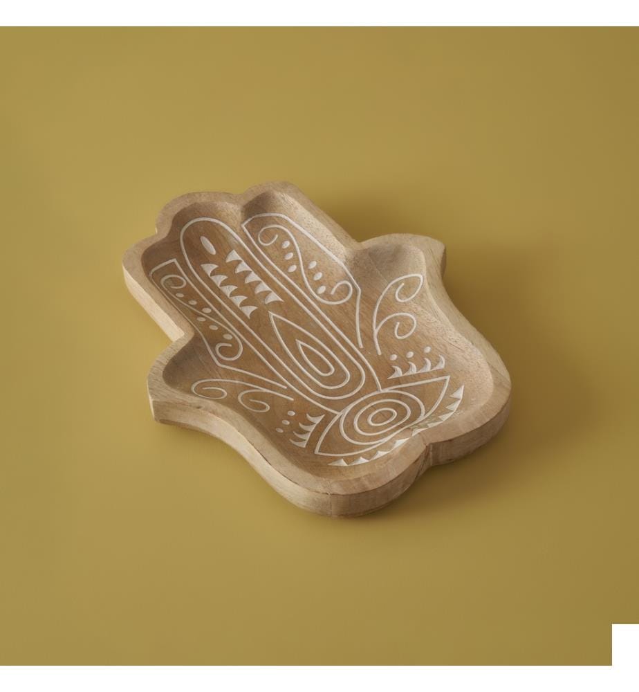 Assiette décorative Vera 30x3,5x20 cm - Naturel