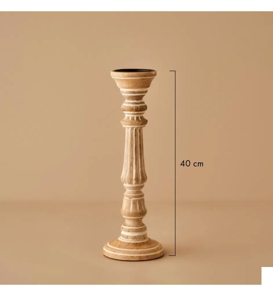 Chandelier Esta 13,5x13,5x40 cm - Naturel
