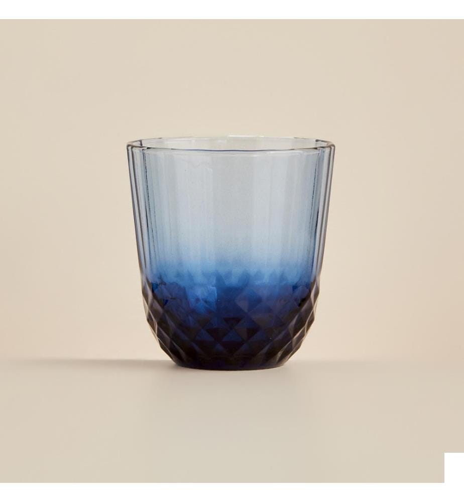 Verre taillé Colore 320 cc - Bleu