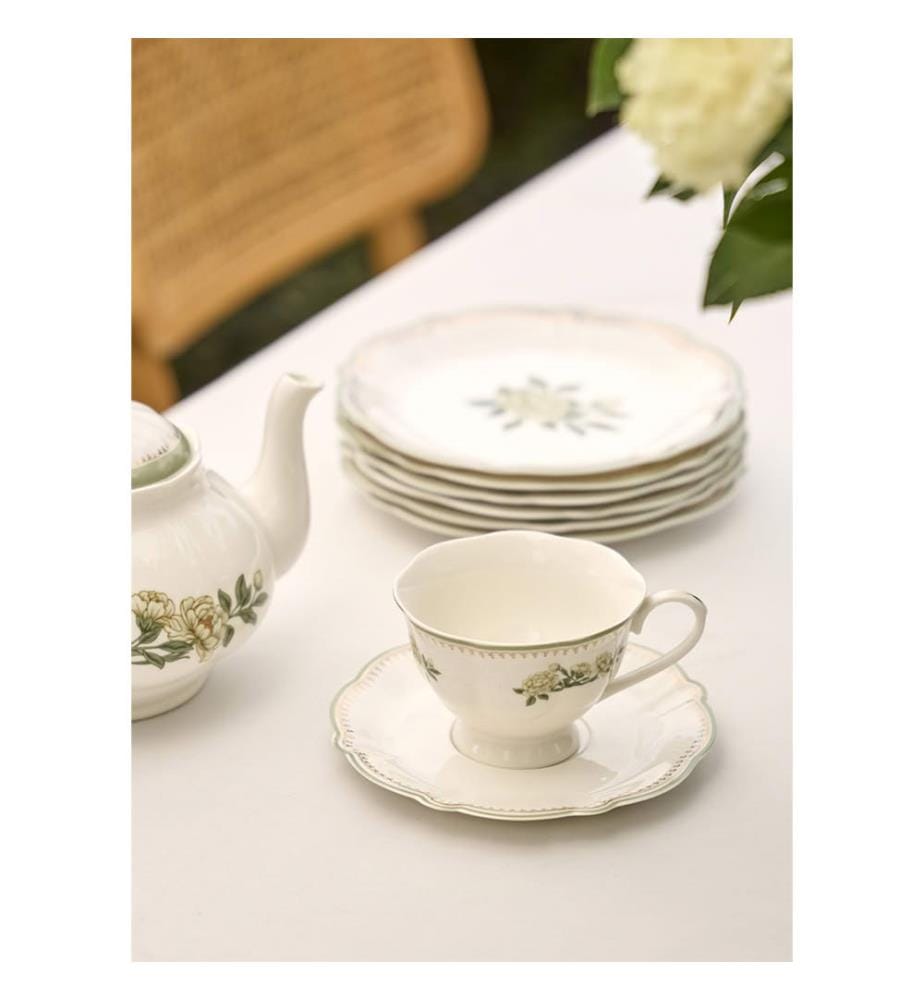 Lot de 2 Tasses à Thé Rebecca New Bone - Multicolore