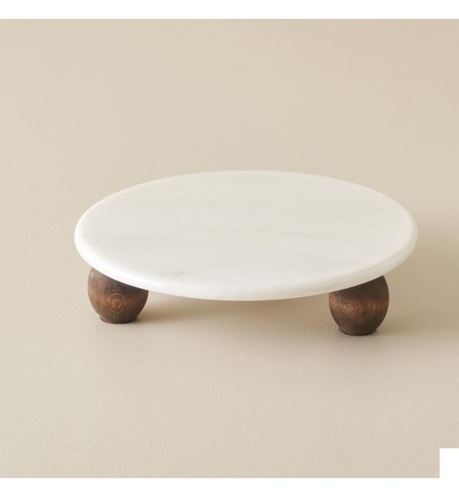 Support de service en marbre Olmo 25 cm - Naturel