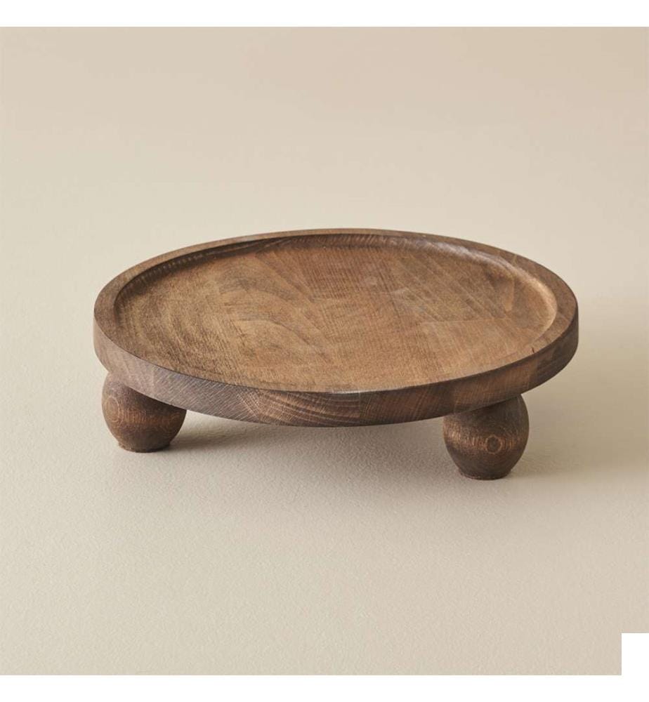 Présentoir rond en bois 25 cm - Naturel