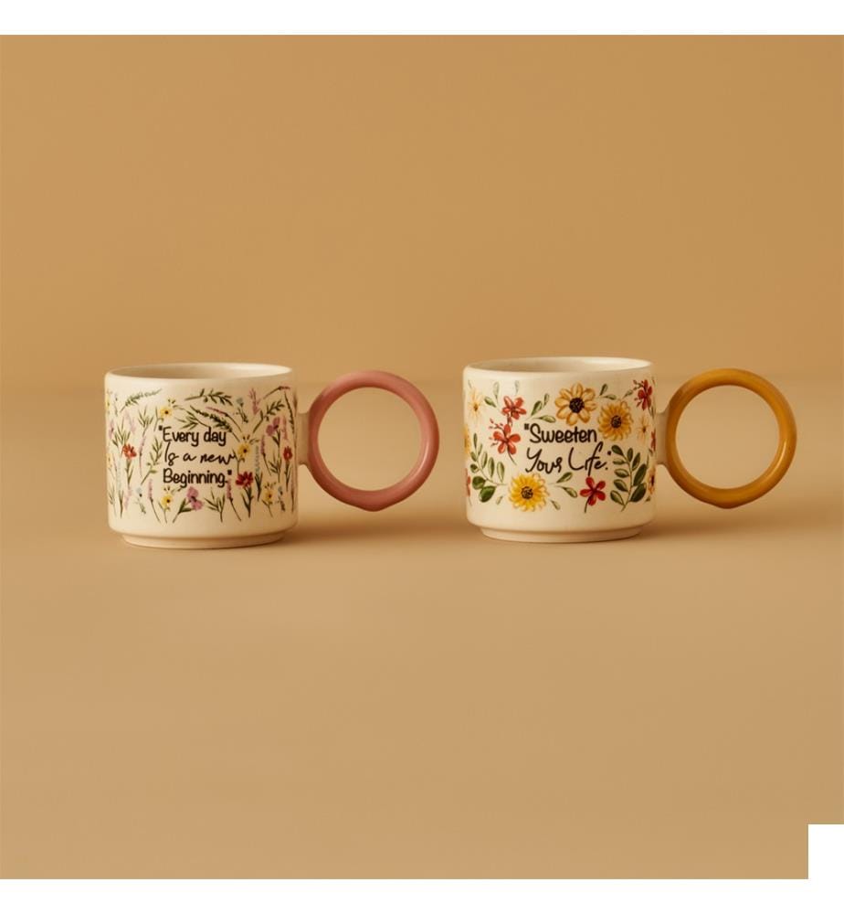 Coffret 2 Tasses - Multicolore