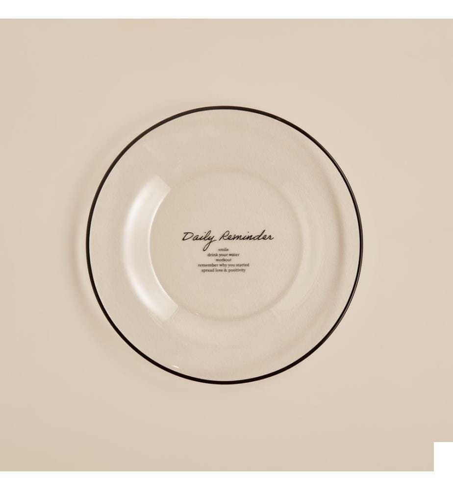 Assiette à dessert Daily Reminder 19 cm - Noir