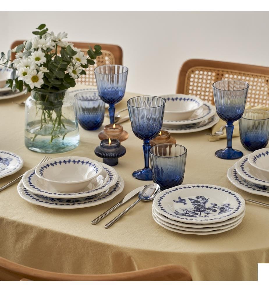 Vanessa Set petit-déjeuner 26 pièces - Bleu