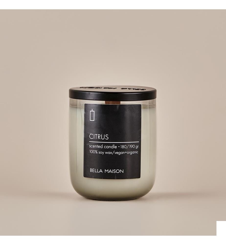 Bougie de soja aux agrumes - Anthracite