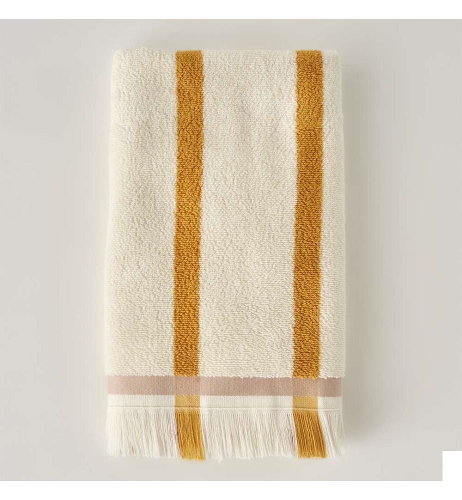 Serviette mains Ella 30 x 50 cm - Moutarde