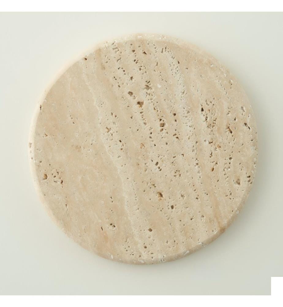 Dessous de plat en travertin Ephesus 20 cm - Naturel