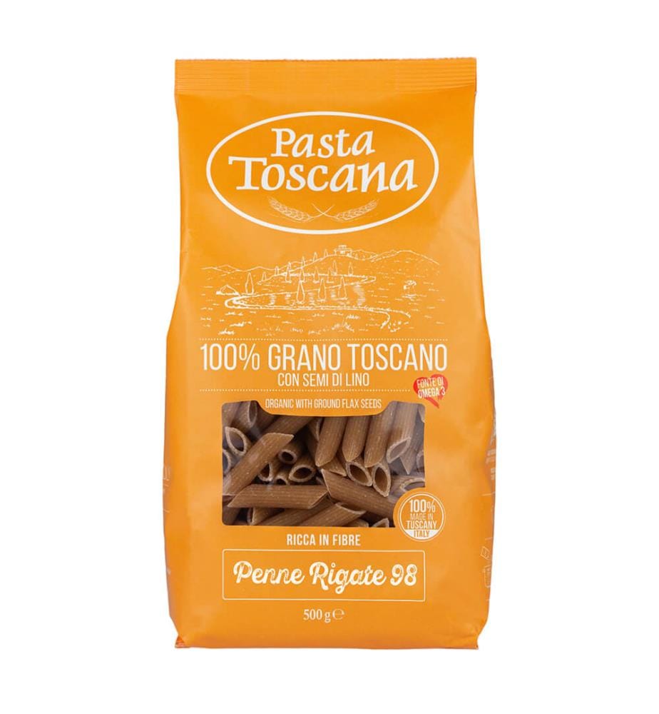 3x Pasta Toscana, Bio Omega3 Penne 98 - 500 g