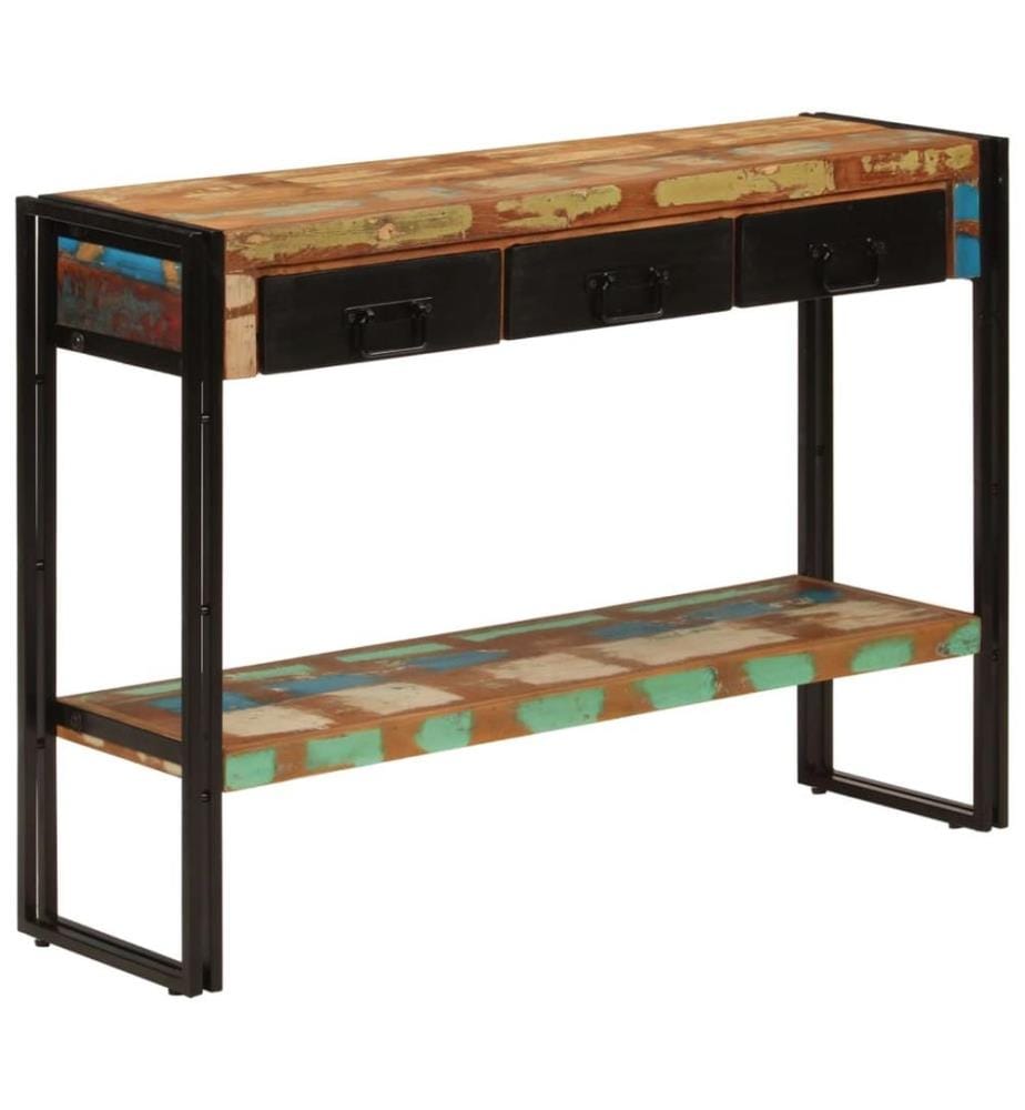 Table console 110x30x76 cm Bois massif de récupération