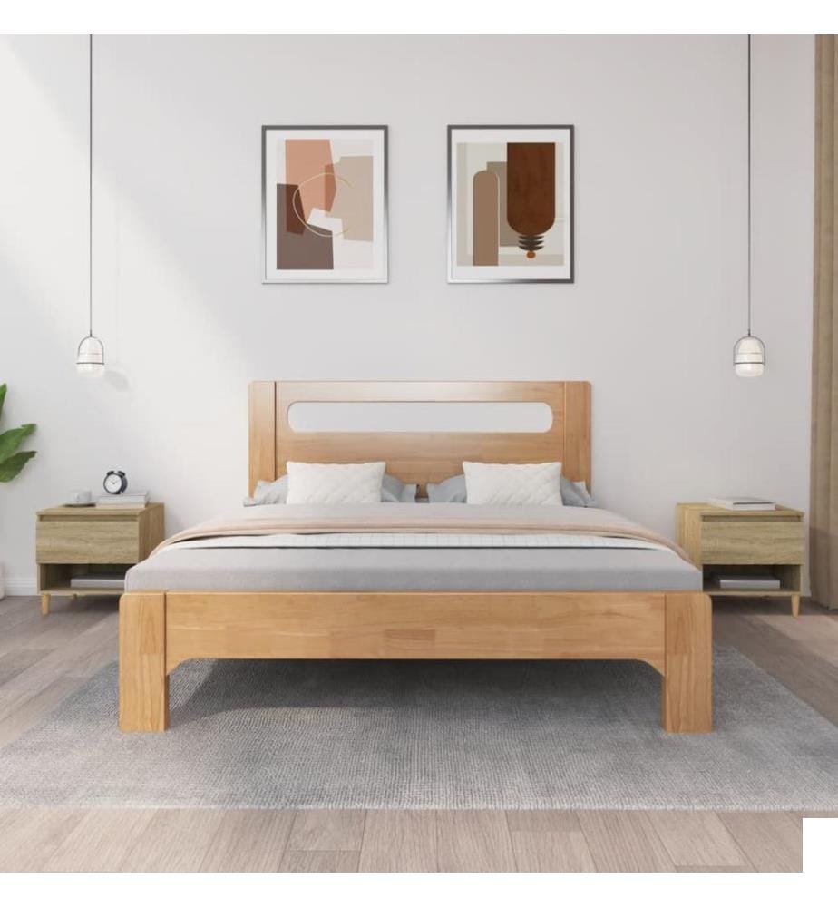 Tables de chevet 2pcs Chêne sonoma 50x46x50cm Bois dingénierie