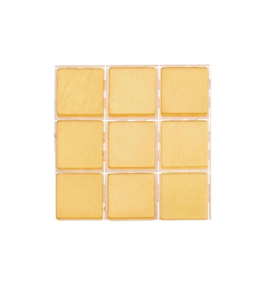GLOREX - Mosaïques autocollantes Poly-Mosaic 10 mm Jaune