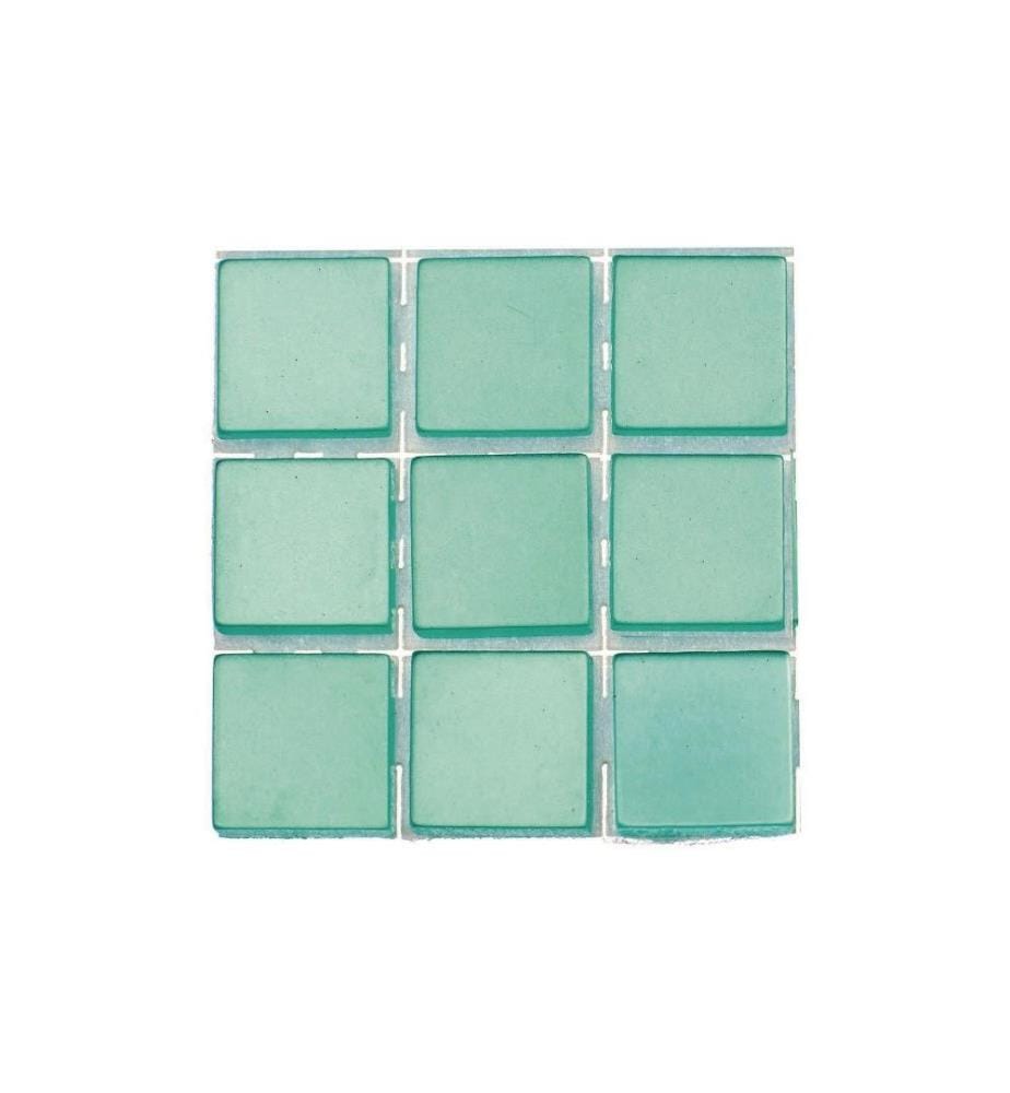 GLOREX - Mosaïques autocollantes Poly-Mosaic 10 mm Turquoise