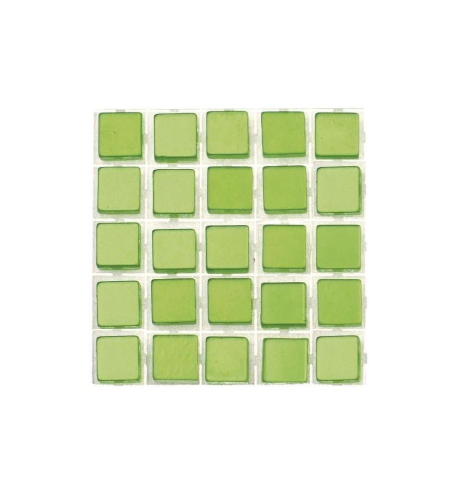 GLOREX - Mosaïques autocollantes Poly-Mosaic 5 mm Vert clair