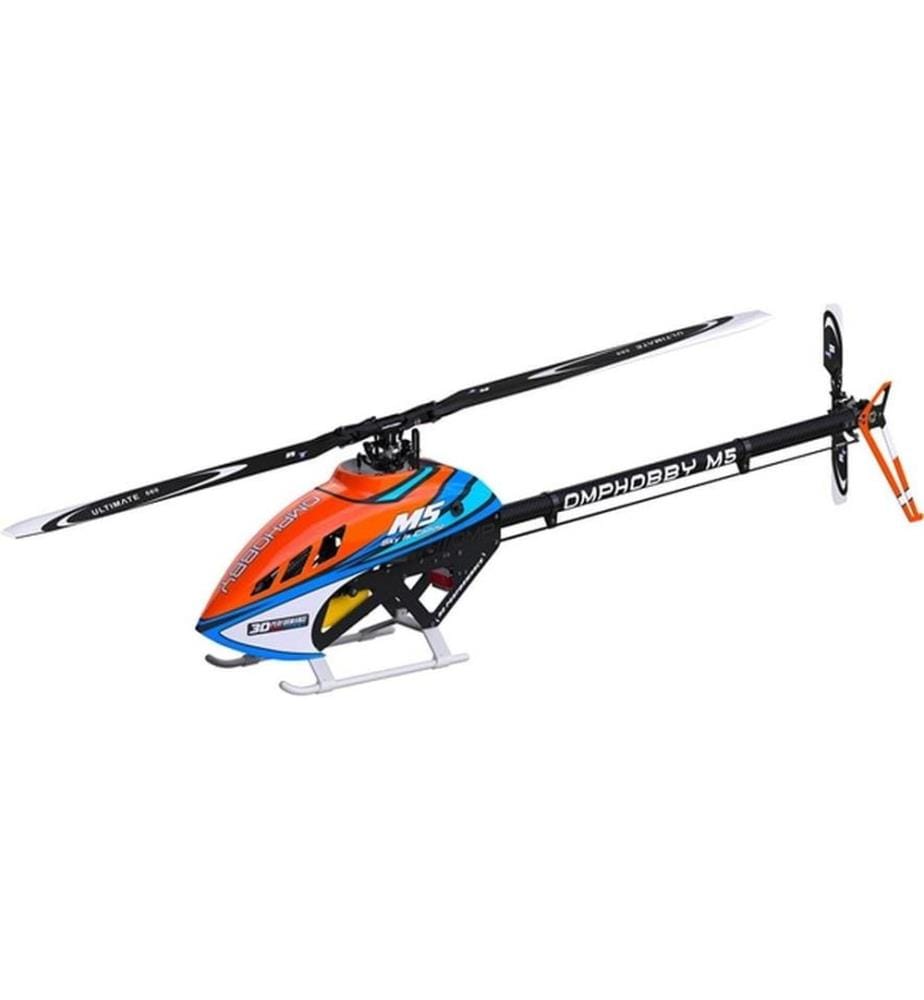 OMPHOBBY - Hélicoptère M5 Cosmic-Orange Kit de construction et pales de rotor