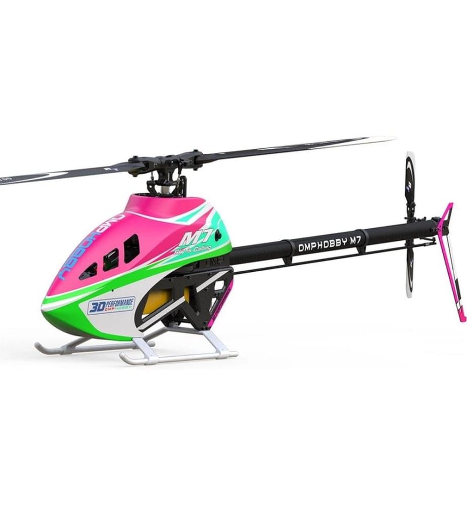 OMPHOBBY - Hélicoptère M7 rose tropical Kit et moteur