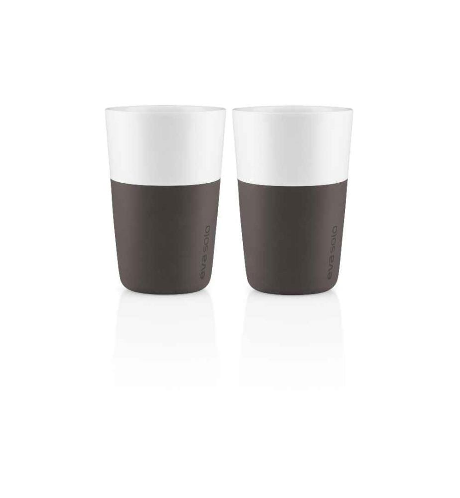 EVA SOLO - Verre à latte macchiato 360 ml, 2 Pièce/s, Brun/Blanc