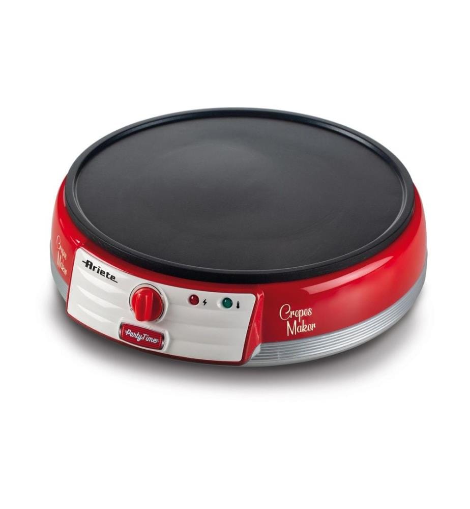 ARIETE - Appareils pour crêpe Party Time ARI-202-RD 1000 W, Rouge