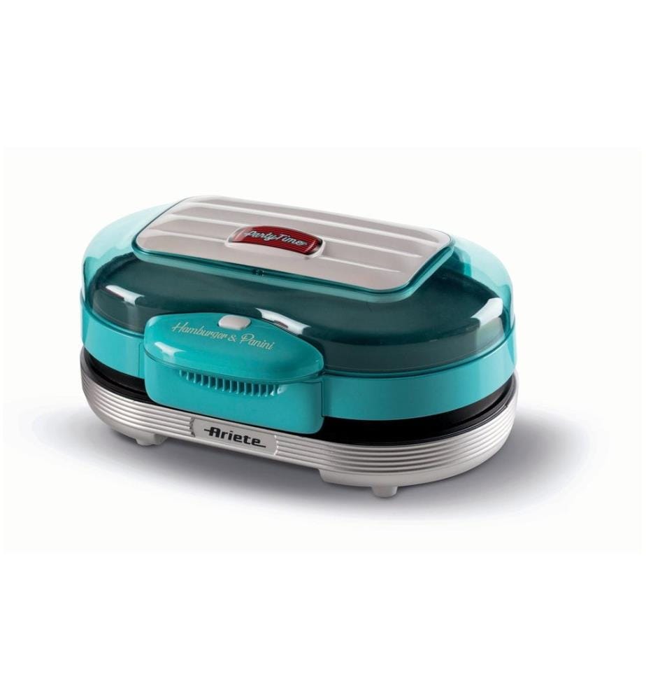 ARIETE - Appareil à hamburgers Party Time ARI-205-BL 1200 W, Bleu