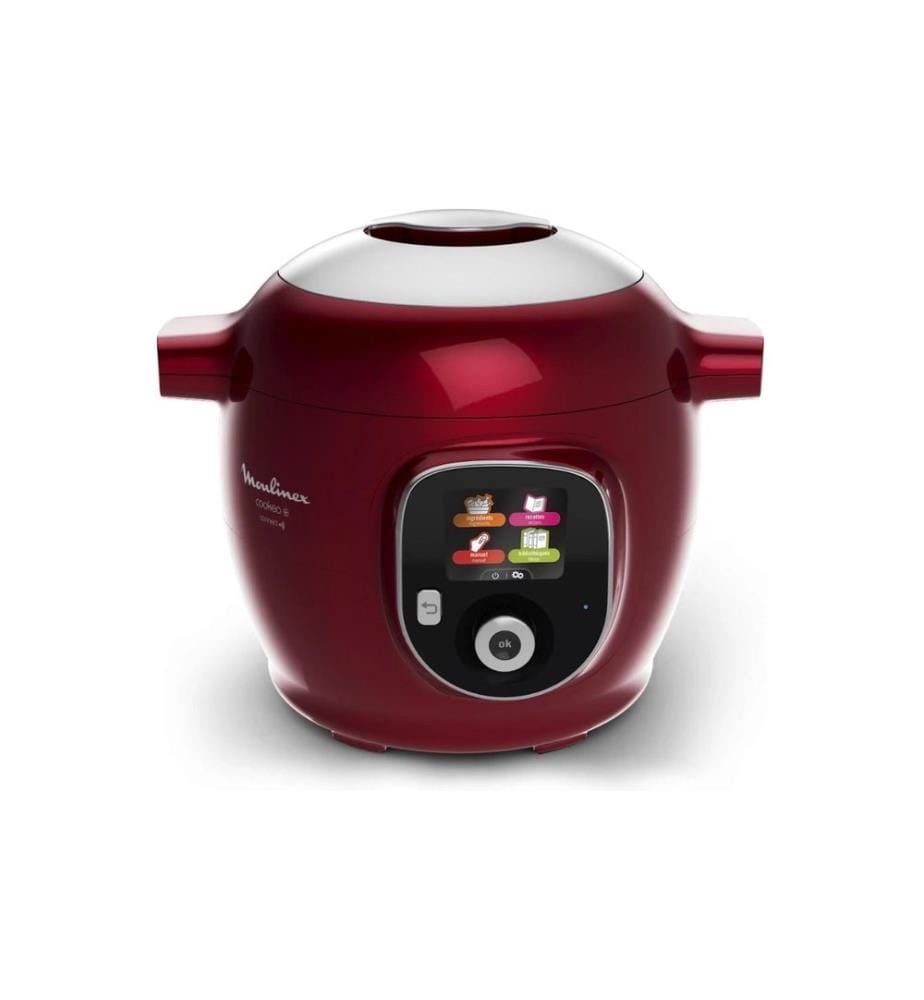 Moulinex - Robot ménager Cookeo+ Connect CE86F5 Rouge