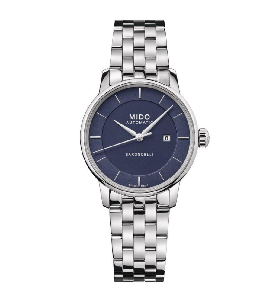 Montre automatique - Gris et bleu