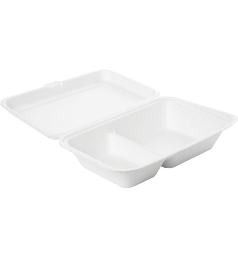 BIOPAK - Boîte repas 2-division 770 ml, 50 Pièce/s