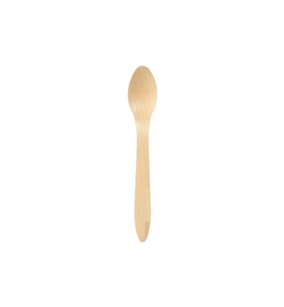 BIOPAK - Cuillères jetables 100 Pièce/s, Brun clair
