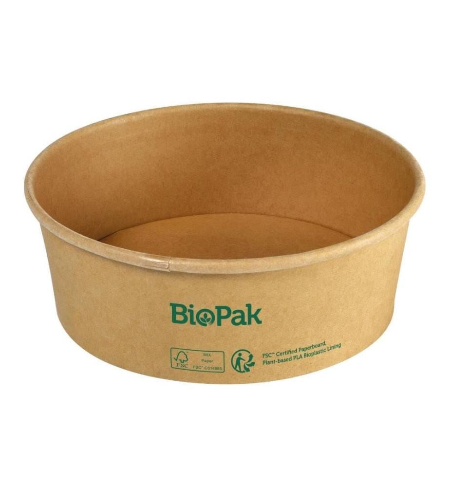 BIOPAK - Saladier Ronda 700 ml, brun, 50 Pièce/s