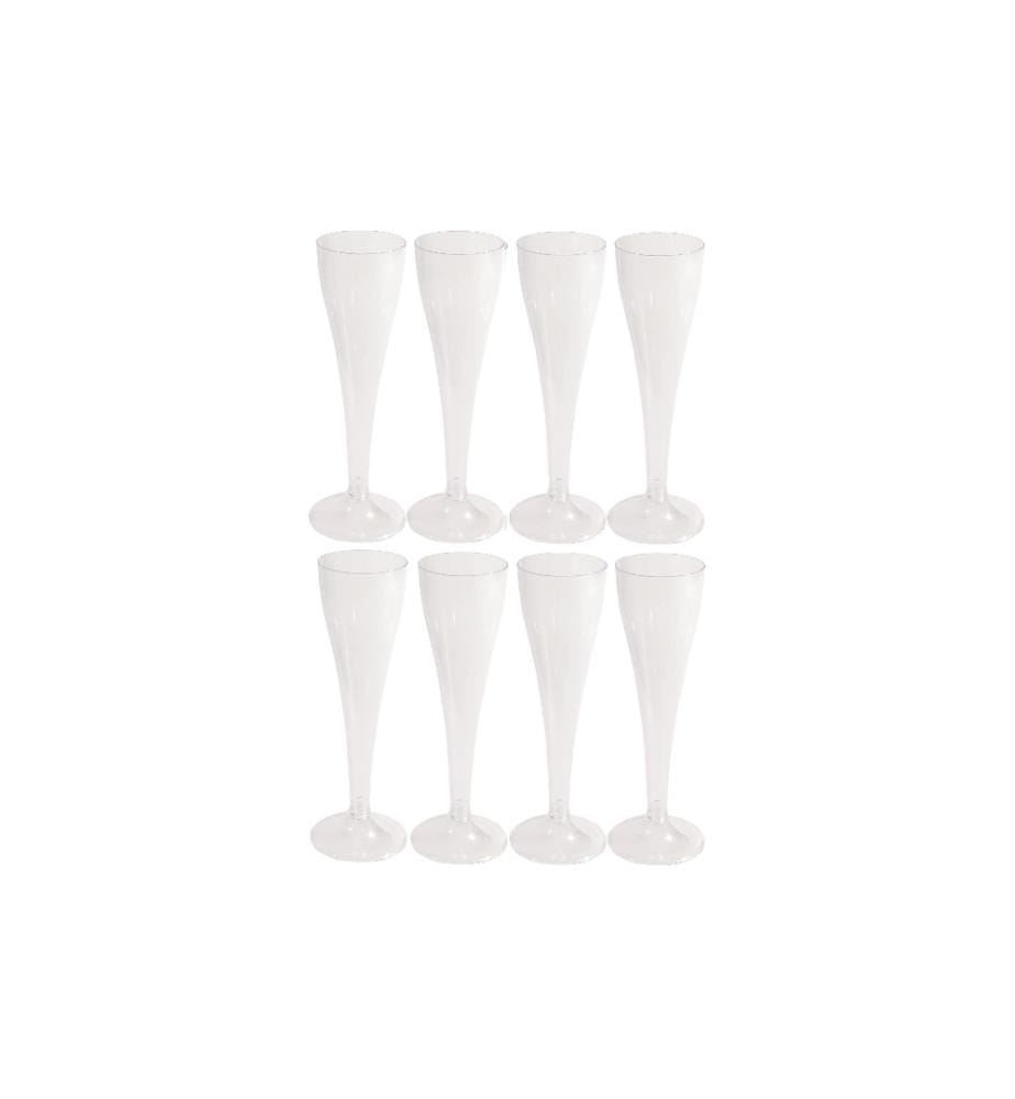 WEITA - Verres à champagne jetable avec manche 8 Pièce/s