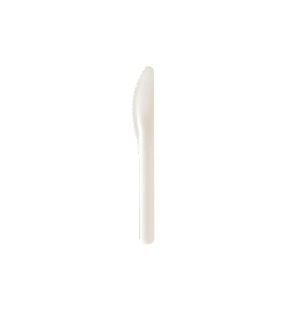 BIOPAK - Couteaux jetables Pluma, 16.5 cm, blanc, 100 pièces