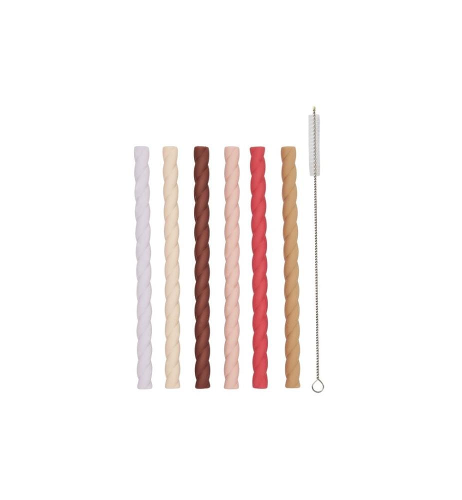 OYOY Paille Mellow 6 Pièce/s, Multicolore/Rose