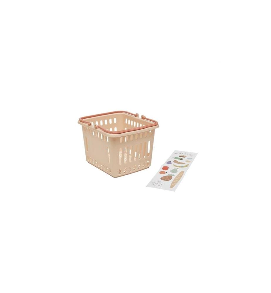 OYOY Aliments jouets Panier d'achat Yummy Corail