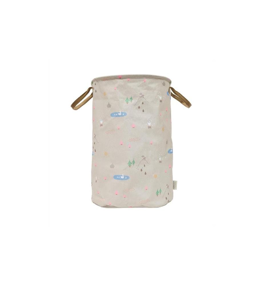 OYOY Panier à jouets Deer & Duck 38 x 54 cm, Beige