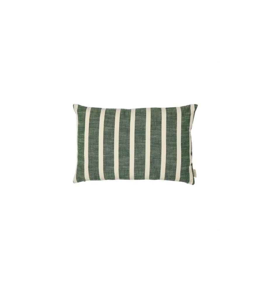 OYOY Housse de coussin Kara 60 x 40 cm, Vert/Blanc