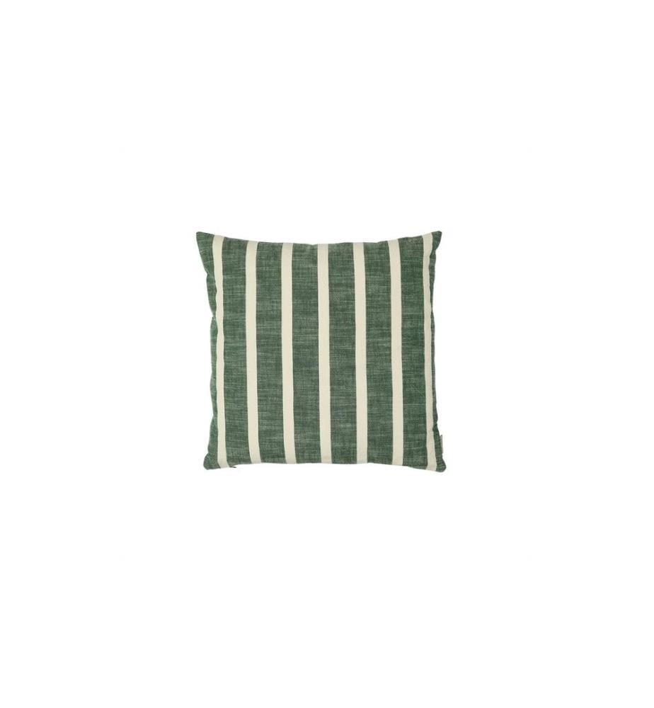 OYOY Housse de coussin Kara 50 x 50 cm, Vert/Blanc