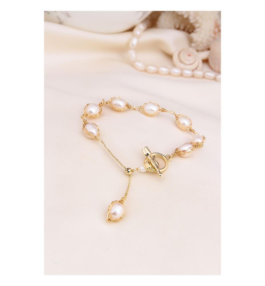 Bracelet de perles - blanc
