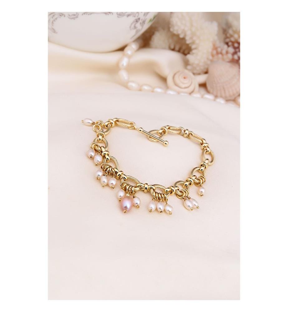 Bracelet en perles - Rose