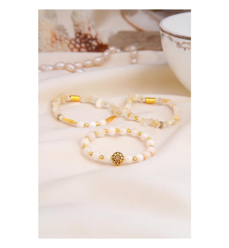 Bracelet de perles - blanc