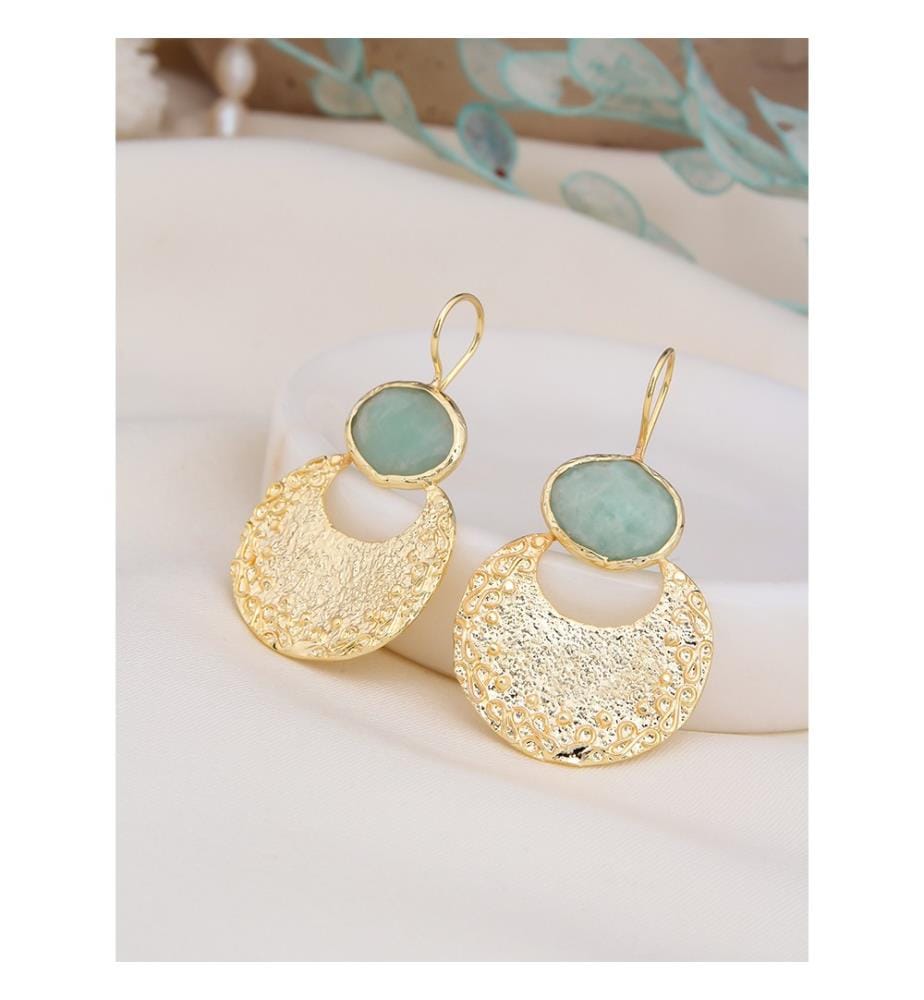 Boucle d'oreille Amazonite - Vert clair