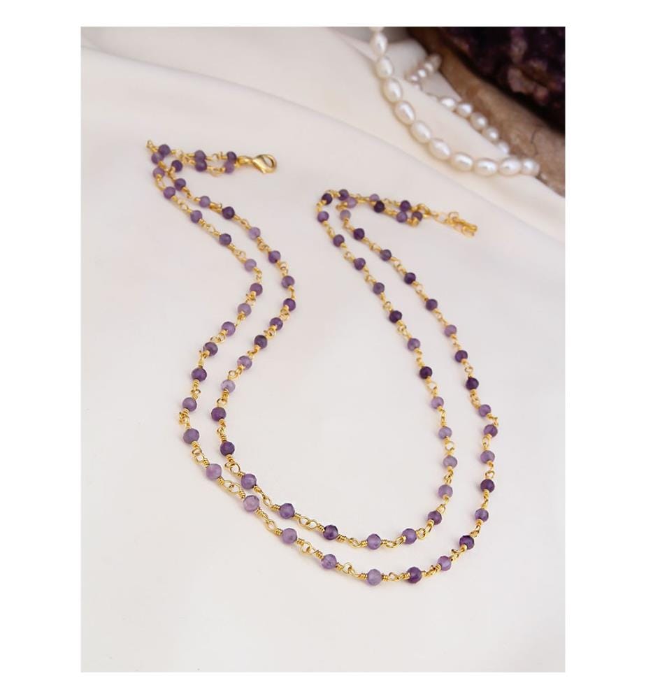 Collier en améthyste - Violet
