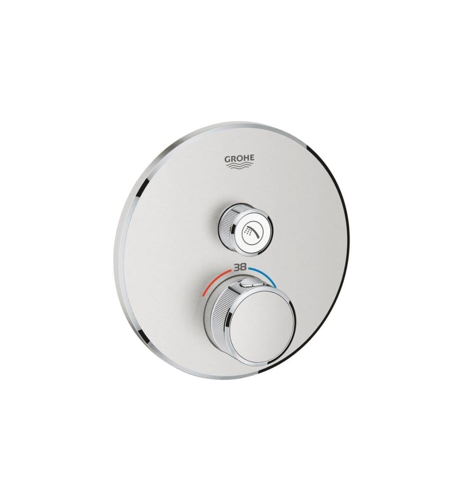 GROHE Mitigeur de douche Grohtherm SmartControl 43 mm, Supersteel
