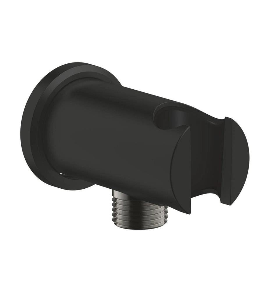GROHE Coude de raccordement de douche Rainshower avec support noir mat