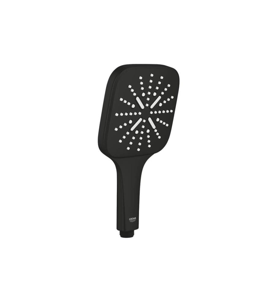 GROHE SmartActive 130 Cube noir mat, 3 types de jets