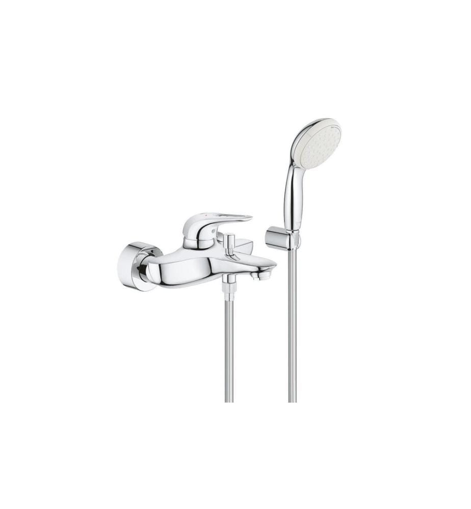 Robinet de baignoire GROHE Eurostyle, poignée ouverte, avec douchette
