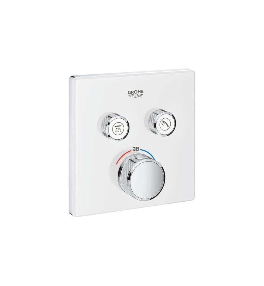 Robinet de douche GROHE Grohtherm SmartControl 43 mm, Blanc