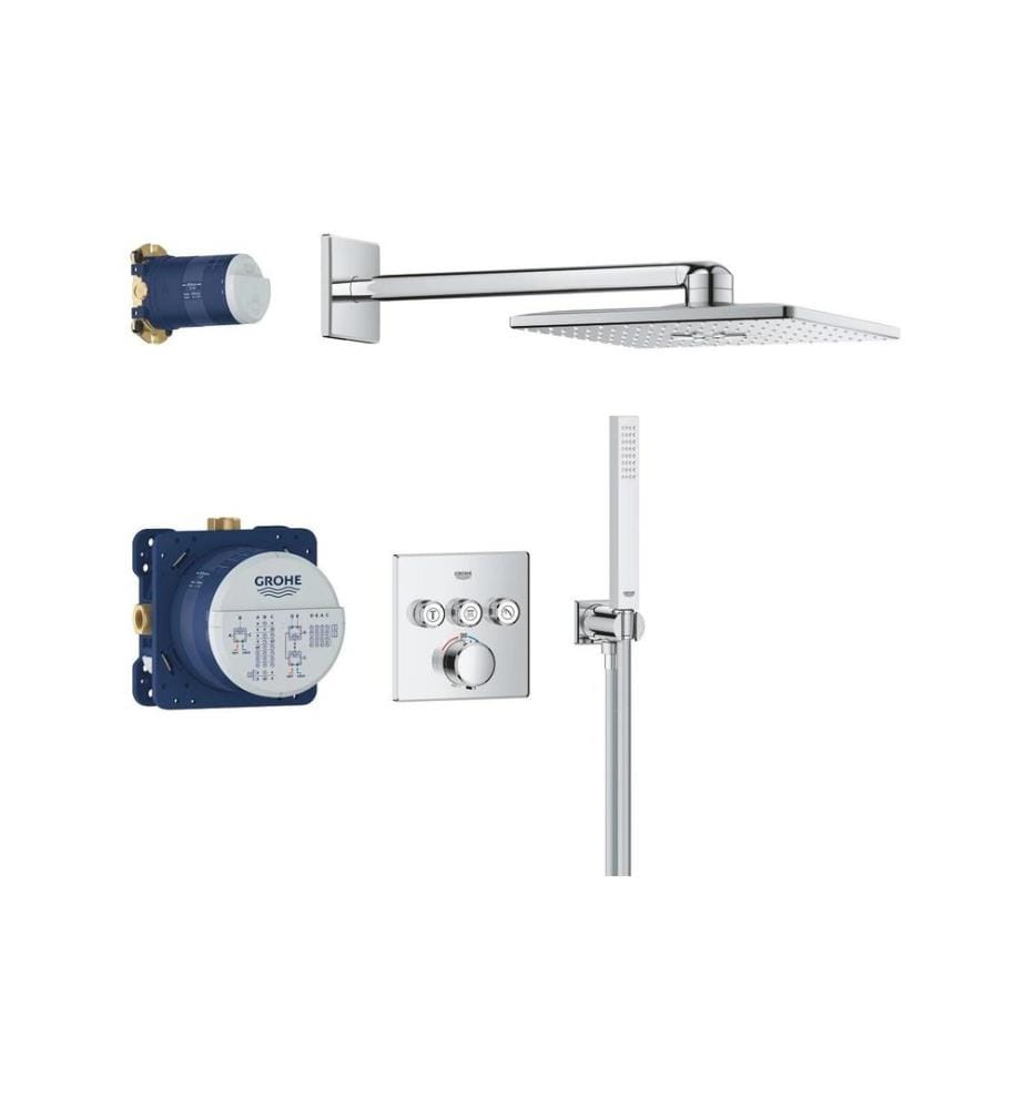 GROHE Precision SmartControl Thermostat encastré chrome carré