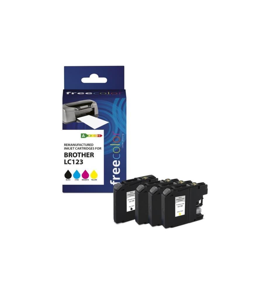 FREECOLOR - Encre Brother LC-123 Multipack Color