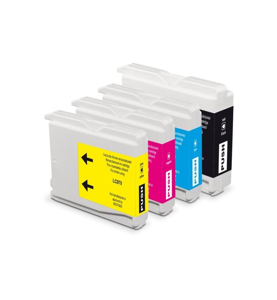 Generic Ink encre Brother LC970 multipack magenta/jaune/noir/cyan